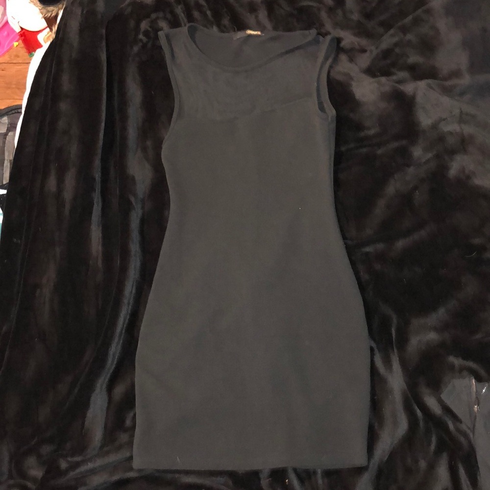 Black tight dress